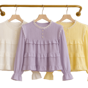 blouse rajut ruffle Butik Naomi